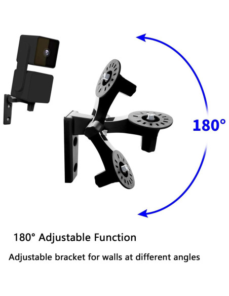 Soporte de Pared para Cámara Tekcam Ajustable 180 Negro - Paquete de 2 Soporte de Pared para Cámara Tekcam Ajustable 180 Negro - Paquete de 2