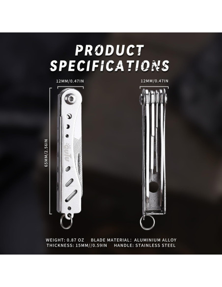 Multiherramienta EDC OUTU 6 en 1 Acero Inoxidable Plata Multiherramienta EDC OUTU 6 en 1 Acero Inoxidable Plata
