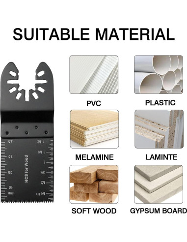 100 Hojas de Sierra Oscilante TrivdPro para Madera y Metal