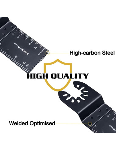 100 Hojas de Sierra Oscilante TrivdPro para Madera y Metal