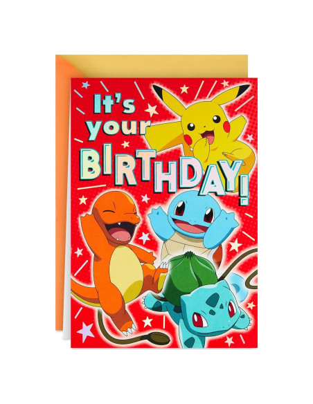 Tarjeta de Cumpleaños Pop Up Hallmark Pokémon para Niños Tarjeta de Cumpleaños Pop Up Hallmark Pokémon para Niños