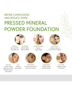 Base de Maquillaje Mineral Prensado Honeybee Gardens Geisha 7.5g 2