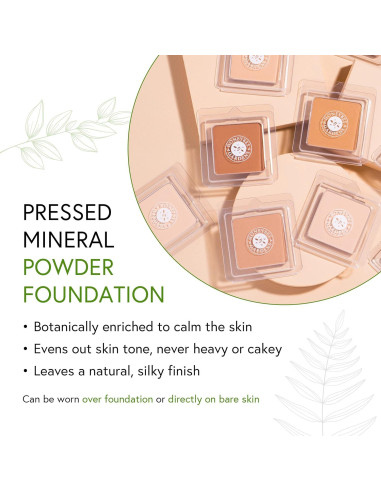 Base de Maquillaje Mineral Prensado Honeybee Gardens Geisha 7.5g