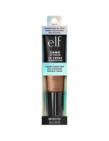 Crema CC Camo e.l.f. SPF 30 56.4g Cobertura Media a Completa