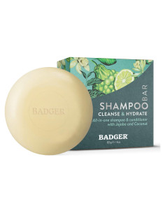 Badger Barra de Champú Acondicionador Vegana 85 g Natural