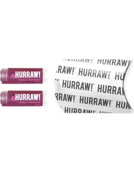 Bálsamo Labial Tinte de Frambuesa Hurraw! 4.8g x2 Orgánico Bálsamo Labial Tinte de Frambuesa Hurraw! 4.8g x2 Orgánico
