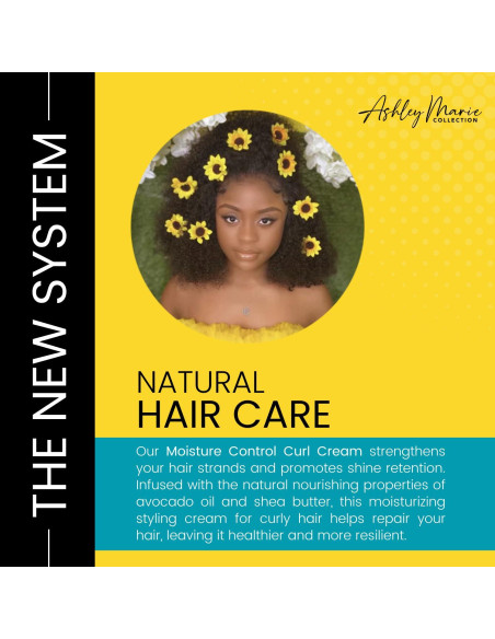 Crema para Rizos Control de Humedad Ashley Marie 340g Crema para Rizos Control de Humedad Ashley Marie 340g