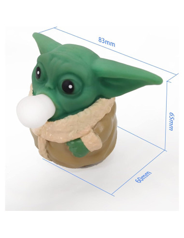 Juguete de Burbujas Baby Yoda - Alivio Estrés - 8.3 cm