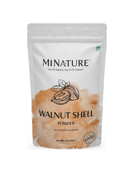 Polvo de Cáscara de Nuez Natural Mi Nature 227g Exfoliante Polvo de Cáscara de Nuez Natural Mi Nature 227g Exfoliante