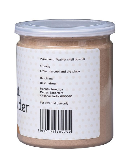 Polvo de cáscara de nuez Yogi's Gift 226g - Exfoliante natural Polvo de cáscara de nuez Yogi's Gift 226g - Exfoliante natural