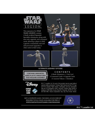 Star Wars: Legion Expansión Especialistas Separatistas - Juego de Estrategia