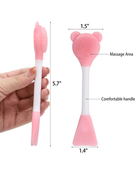 Cepillo Facial Manual Tbestmax 10 Pcs 2-en-1 Silicona Cepillo Facial Manual Tbestmax 10 Pcs 2-en-1 Silicona