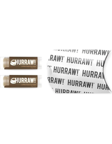 Bálsamo Labial Orgánico Hurraw! Grano de Café 2 Tubos 4.8g