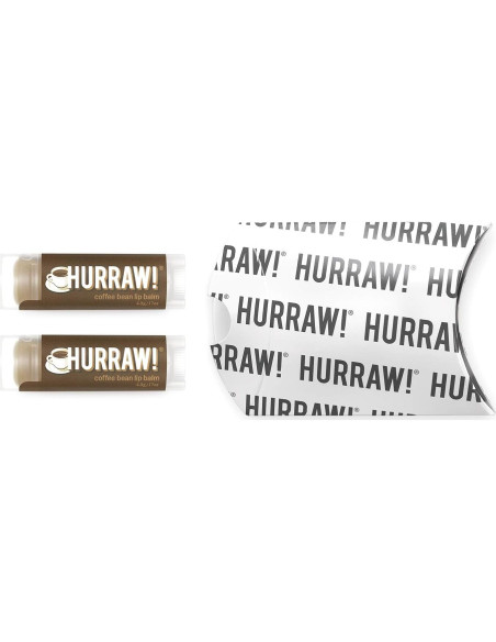 Bálsamo Labial Orgánico Hurraw! Grano de Café 2 Tubos 4.8g Bálsamo Labial Orgánico Hurraw! Grano de Café 2 Tubos 4.8g