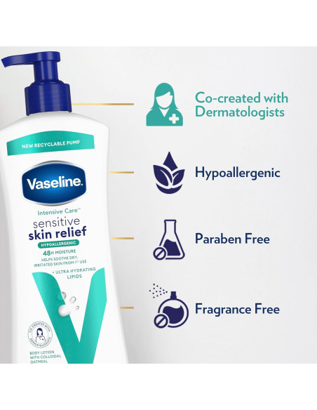 Loción Corporal Vaseline Cuidado Intensivo 575 g Piel Sensible Loción Corporal Vaseline Cuidado Intensivo 575 g Piel Sensible