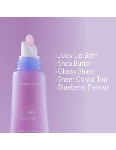 Bálsamo Labial W7 Gloss Away - Set 2 Piezas - Arándano