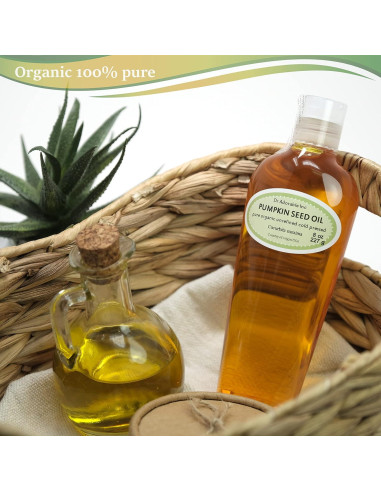 Aceite de Semilla de Calabaza Dr Adorable 227g Orgánico Prensado en Frío