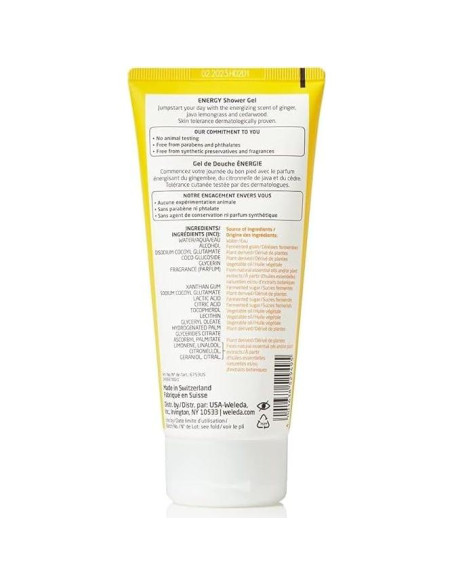 Gel de Ducha Energizante Weleda 200ml Libre de Parabenos Gel de Ducha Energizante Weleda 200ml Libre de Parabenos