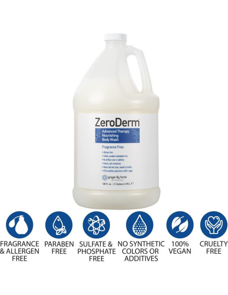 Jabón Corporal Nutritivo ZeroDerm Ginger Lily 3.79L Vegano Jabón Corporal Nutritivo ZeroDerm Ginger Lily 3.79L Vegano