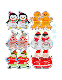 Máscaras de Hoja Facial Epielle Navidad 12pk - Santa, Reno, Elfo