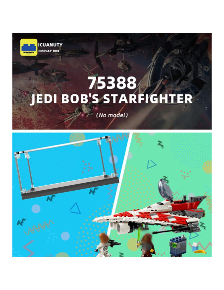 Caja de Exhibición Acrílica iCUANUTY para LEGO 75388 Jedi Bob Caja de Exhibición Acrílica iCUANUTY para LEGO 75388 Jedi Bob