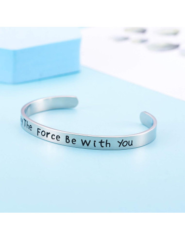 Pulsera Cuff LParkin de Acero Inoxidable - Regalo Star Wars