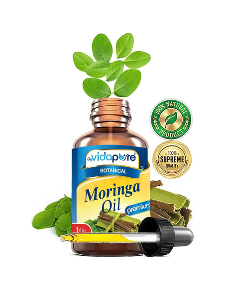 Aceite de Moringa 100% Puro myVidaPure 30 ml Cuidado Piel y Cabello Aceite de Moringa 100% Puro myVidaPure 30 ml Cuidado Piel y Cabello