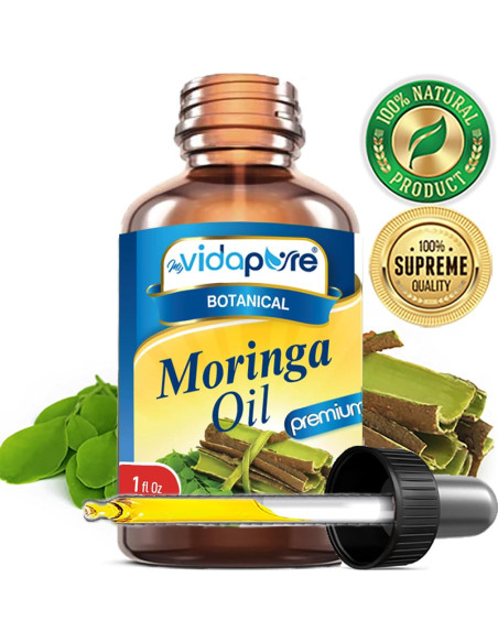 Aceite de Moringa 100% Puro myVidaPure 30 ml Cuidado Piel y Cabello Aceite de Moringa 100% Puro myVidaPure 30 ml Cuidado Piel y Cabello