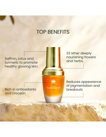 Aceite Kumkumadi Shankara Aroma a Rosa 18ml - Cuidado Facial