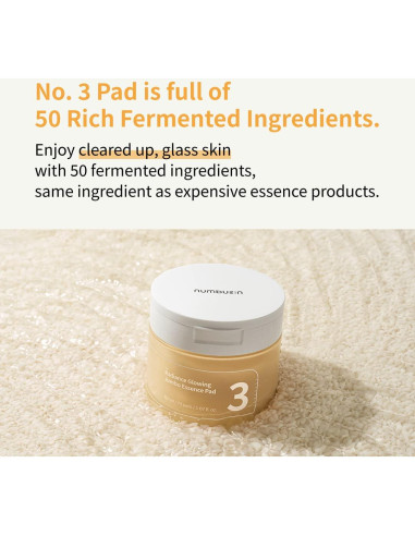 Almohadillas Tonificantes Numbuzin No.3 Jumbo 70 unidades