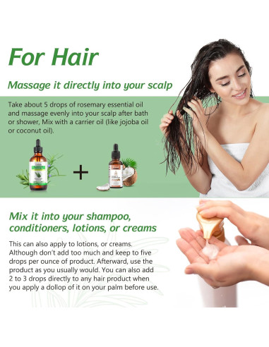 Aceite Esencial de Romero ELBBUB 120ml - Crecimiento Cabello y Piel