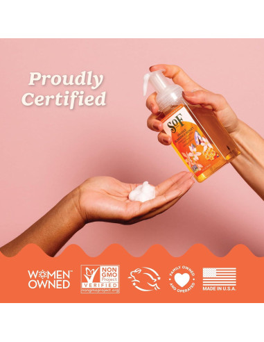 Jabón de Manos Espumoso SoF 236.6 ml - Flor de Naranjo y Miel - Vegano