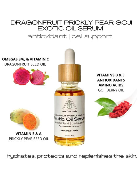Suero Exótico Real Fruit 60ml - Aceite de Dragonfruit y Goji Suero Exótico Real Fruit 60ml - Aceite de Dragonfruit y Goji