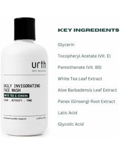 Limpiador Facial Urth 236ml con Té Blanco y Ginseng 2