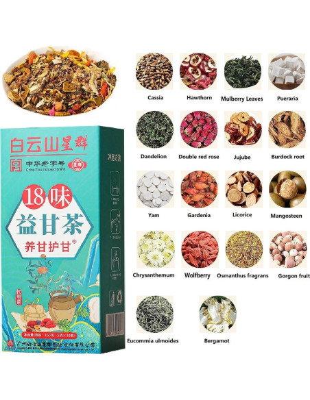 Té para el Cuidado del Hígado Ginaday 18 Sabores 1 Caja Té para el Cuidado del Hígado Ginaday 18 Sabores 1 Caja