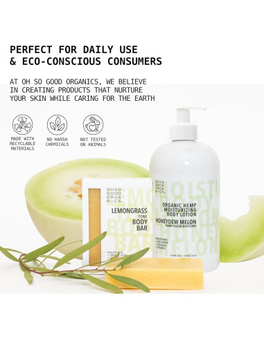 Jabón Orgánico Natural Oh So Good con Hierba Limón 113g
