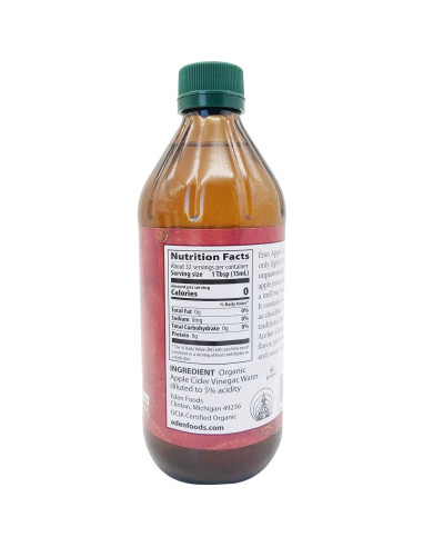 Vinagre de Manzana Orgánico Eden Foods 473 ml