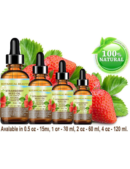 Aceite de Semilla de Fresa 100% Puro 15 ml - Hidratante Natural Aceite de Semilla de Fresa 100% Puro 15 ml - Hidratante Natural