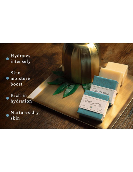 Jabón de Leche de Cabra AniO - Hidratante con Miel y Vitamina E - 4 Barras Jabón de Leche de Cabra AniO - Hidratante con Miel y Vitamina E - 4 Barras