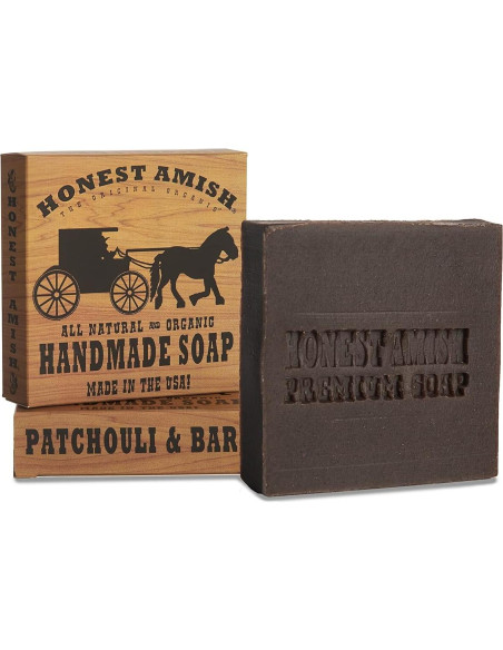 Jabón Natural Exfoliante Honest Amish 170g Pachulí Jabón Natural Exfoliante Honest Amish 170g Pachulí