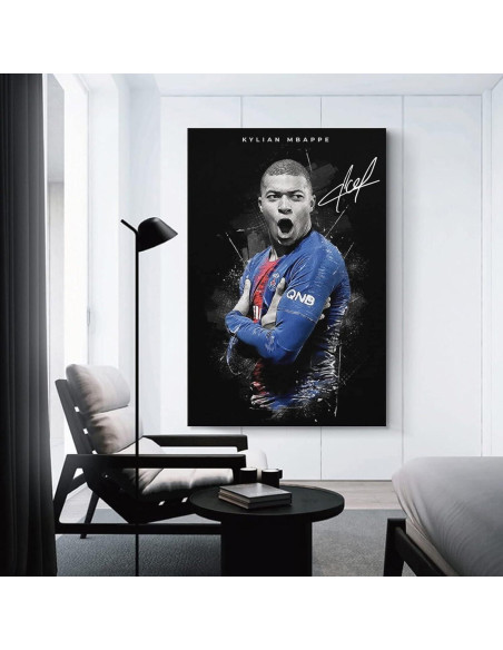 Póster Kylian Mbappé en Lienzo 40x60cm Decoración Hogar Póster Kylian Mbappé en Lienzo 40x60cm Decoración Hogar