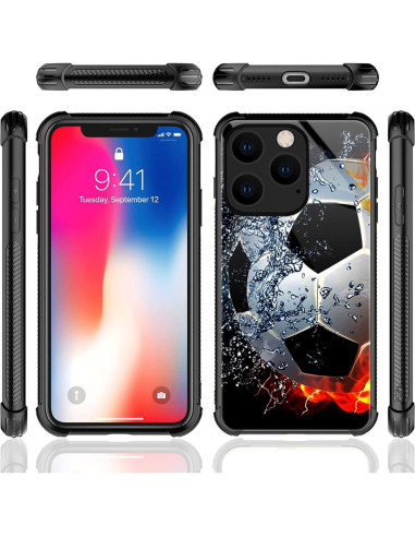 Funda Antichoque CARLOCA para iPhone 14 - Diseño Fútbol