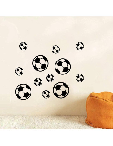 Calcomanías de Pared de Fútbol LZYMSZ 12 Piezas PVC Impermeables