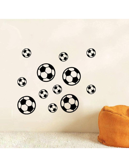 Calcomanías de Pared de Fútbol LZYMSZ 12 Piezas PVC Impermeables Calcomanías de Pared de Fútbol LZYMSZ 12 Piezas PVC Impermeables