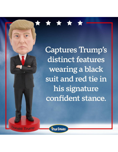 Bobblehead Donald Trump 45 Presidente - Royal Bobbles 20.32 cm