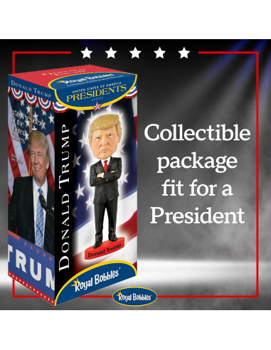 Bobblehead Donald Trump 45 Presidente - Royal Bobbles 20.32 cm