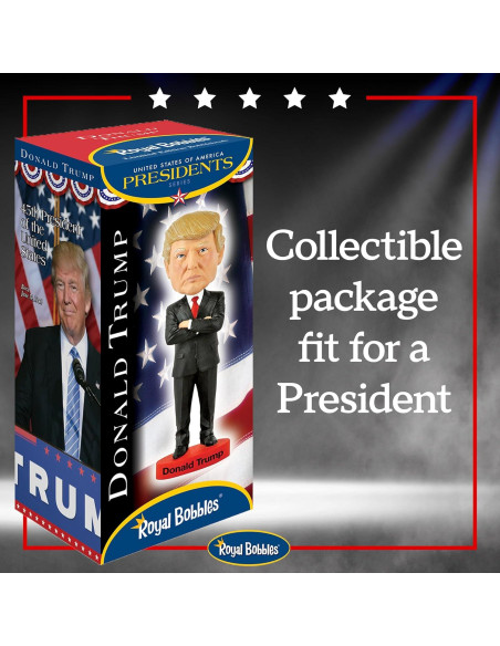 Bobblehead Donald Trump 45 Presidente - Royal Bobbles 20.32 cm Bobblehead Donald Trump 45 Presidente - Royal Bobbles 20.32 cm