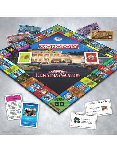 Monopoly Vacaciones de Navidad National Lampoon - Juego de Mesa 2-6 Jugadores