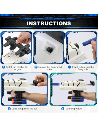 Blaster de Espuma Star Wars Stormtrooper con 30 Dardos