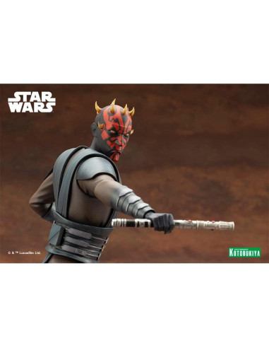 Estatua ARTFX Darth Maul Kotobukiya 25.9 cm Las Guerras Clon